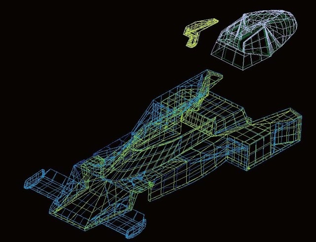プラモで入手不可能なマシーンの1/24スロットカーボディーを3D