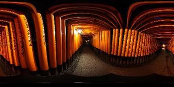 まるで異世界。千本鳥居の一本道