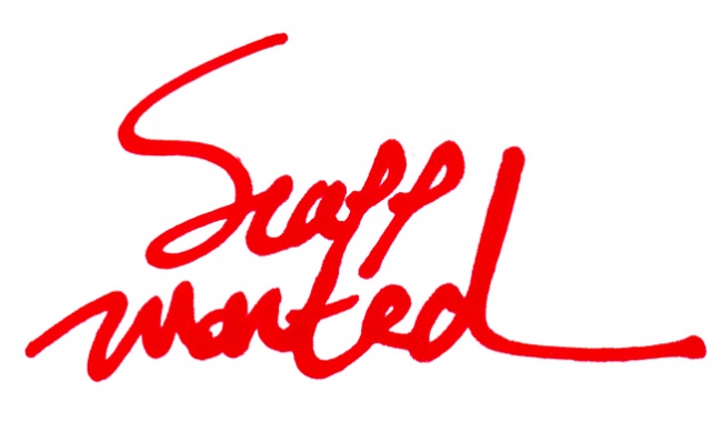 STAFF WANTED スタッフ募集のお知らせ