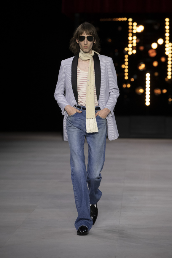 20AW Celine ベルベット ディランフレアジーンズ ブーツカット