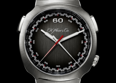 流線形のフォルムにセンターの分積算計を備えた、「H.モーザー」の斬新なクロノグラフ