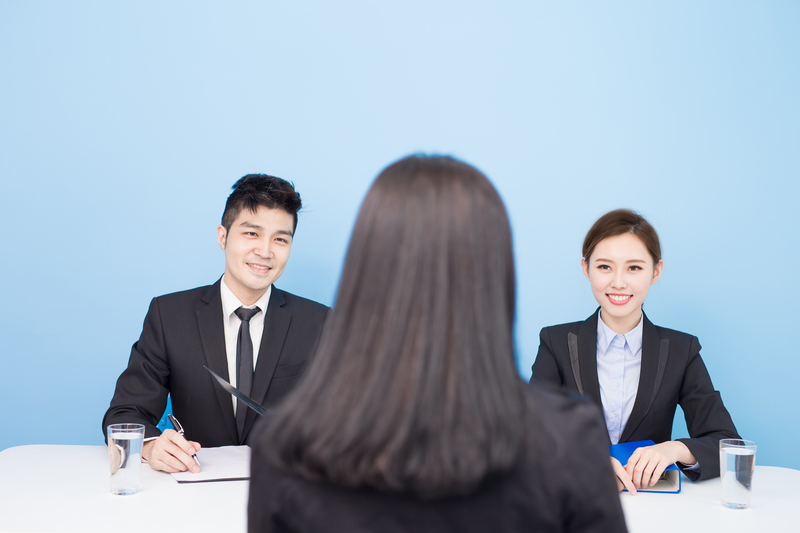 business people with interview in the office
