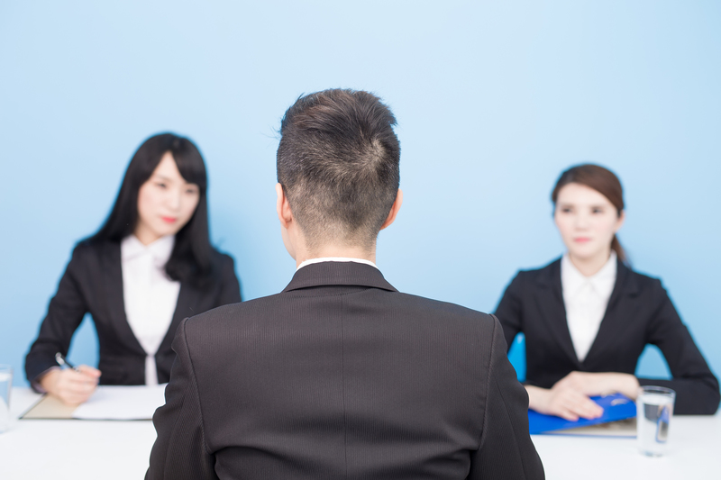 business people with interview in the office