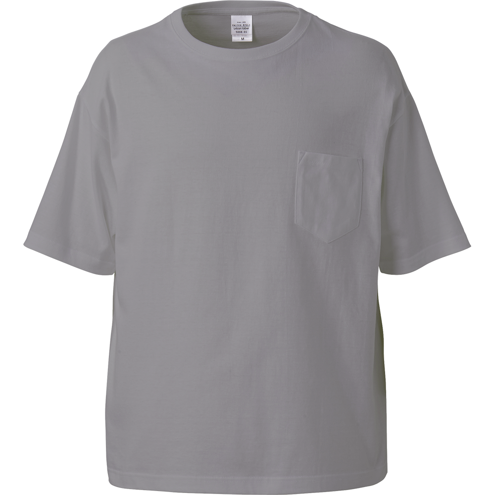 オリジナルビッグシルエットtシャツ ポケット付 Unitedathleで半袖tシャツを1枚から格安デザイン プリント作成 Up T 格安 即日