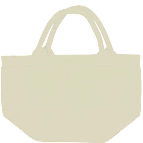 Thick canvas pipe handled tote