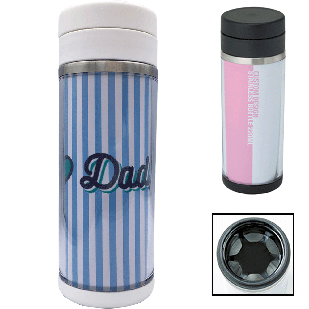 カスタムデザインステンレスボトル 220ml