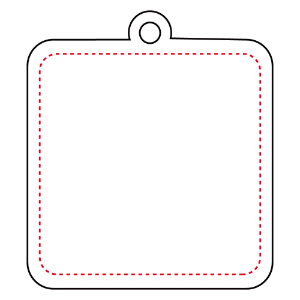 アクリルキーホルダー 四角型 (6cm)