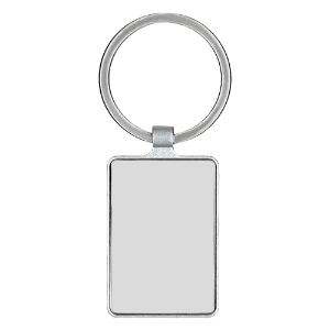 Square Metal Key Chain