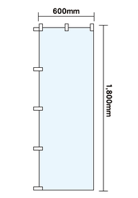 レギュラーのぼり (600mm x 1800mm)※5~6営業日