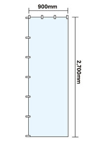 ジャンボのぼり (900mm x 2700mm)※5~6営業日