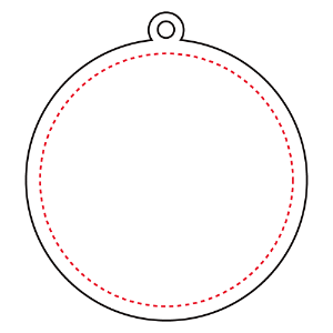 アクリルキーホルダー 丸型 (10cm)