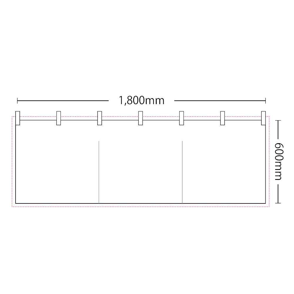 のれん(3巾) (1800mm x 600mm)※5~6営業日