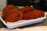 台風の日にツイッターで「コロッケ」が話題に（写真は、京都・嵐山のコロッケ）