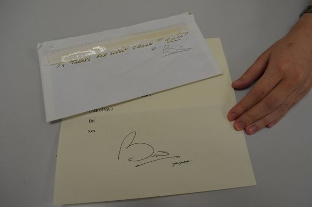末石さんのお宝は、ブライアン・メイから届いた手紙