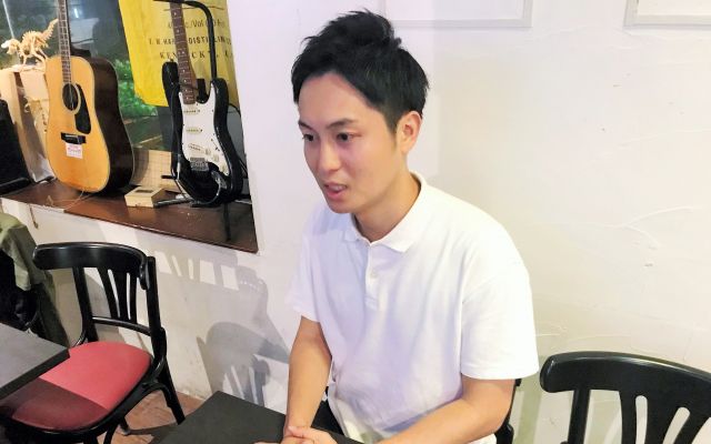 自身の降板騒動について語る庄野さん=東京都内