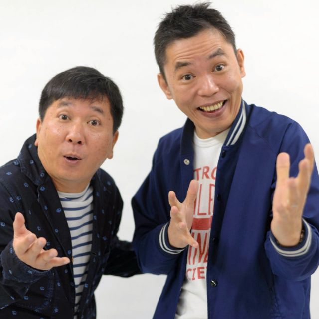 爆笑問題の太田光(右)と田中裕二=2014年9月27日