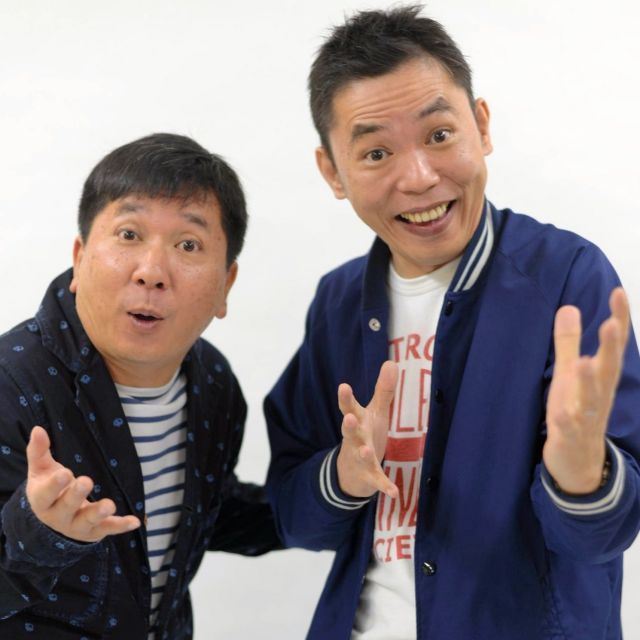 爆笑問題の太田光（右）と田中裕二=2014年9月27日