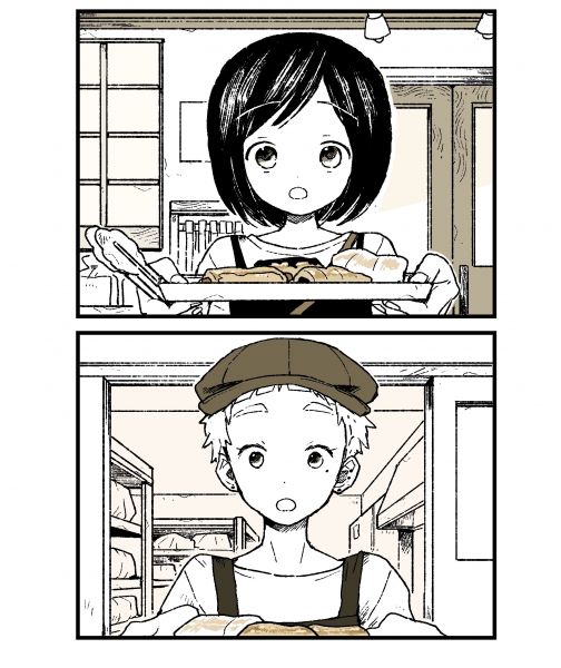 漫画「店員さん」の一場面