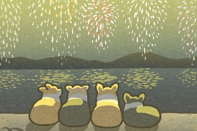 イラストレーター・たきむらりゅうさんが描くコーギー=本人提供