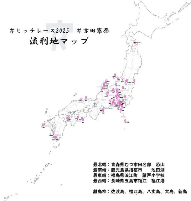 ヒッチレース参加者たちが飛ばされた先