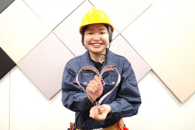 1級建築士の資格を持つピン芸人のえぐろさん＝筆者撮影