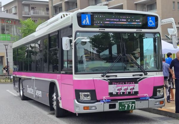 ラッキーセブン尽くしの「シャトルセブン」。ナンバープレートは777になっている