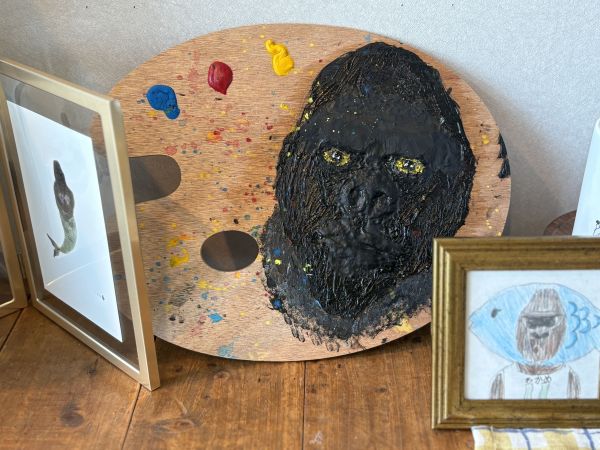 ゴリラの立体画