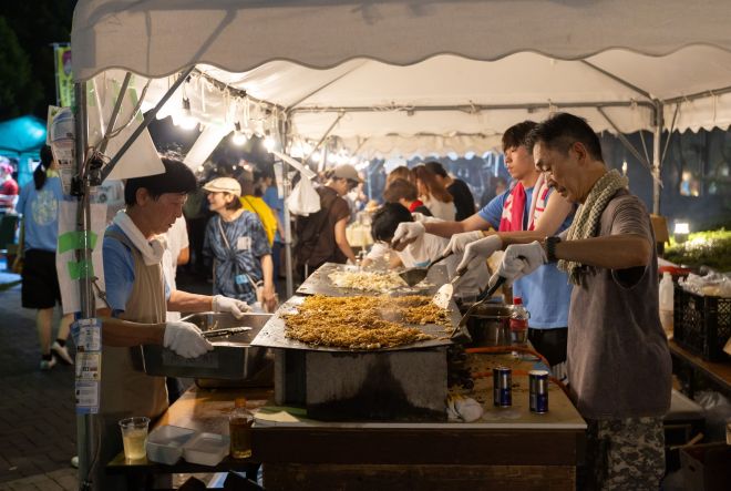 ⽤賀サマーフェスティバルでの一コマ
