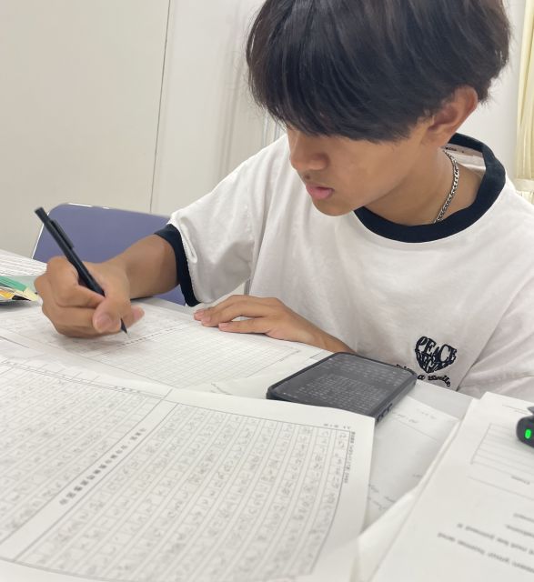 4日かけて作文を書き上げた
