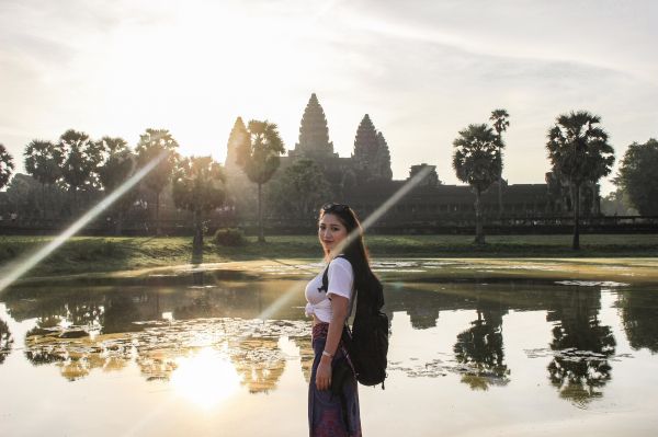 2019年にカンボジアを訪れた際の写真＝あんさん提供