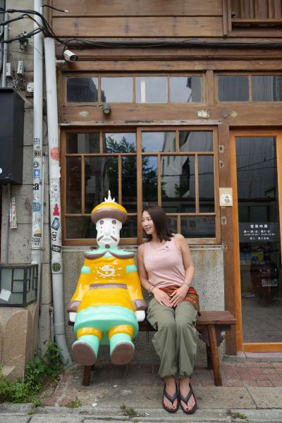 今年の夏に訪れた台南＝本人提供