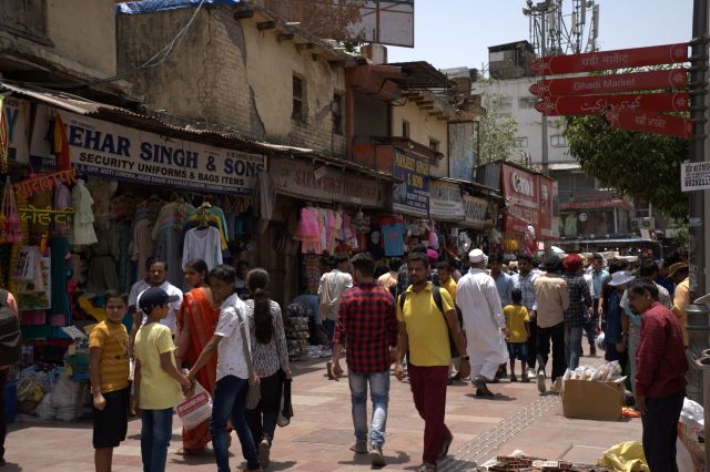 2023年にインドを訪れた際に撮影した町並み＝あんさん提供