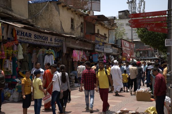 2023年にインドを訪れた際に撮影した町並み＝あんさん提供