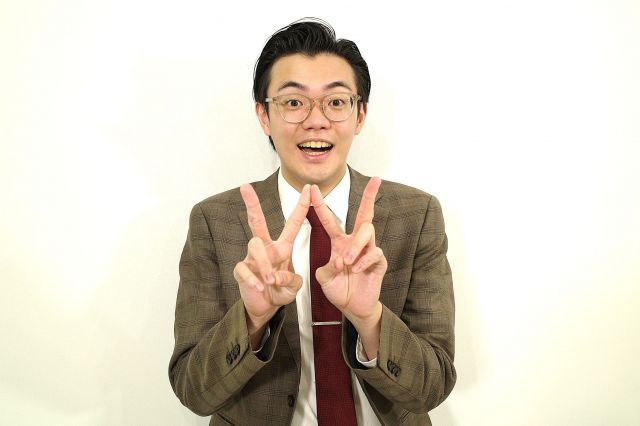 芸人として、寿司職人としての目標を語る水口さん＝筆者撮影