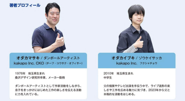 ふたりの共著『紙工作の教科書』より
