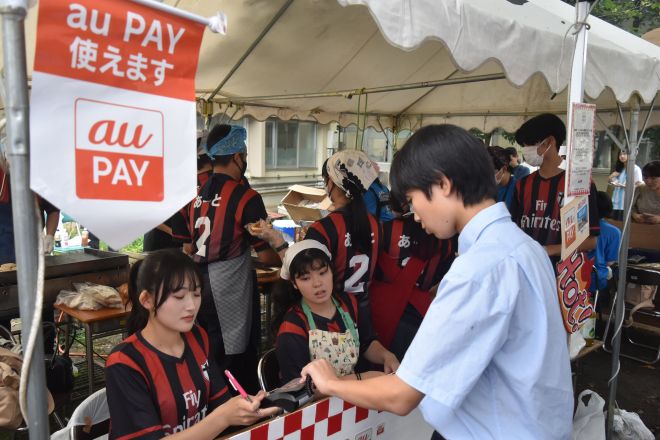キャッシュレス決済を導入した模擬店