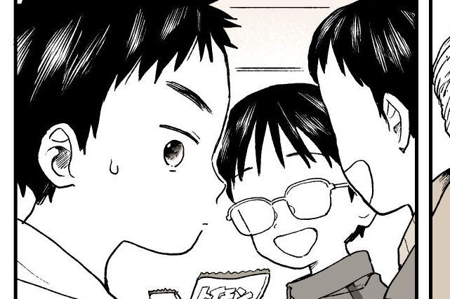漫画「どれだけ経っても」の一場面。