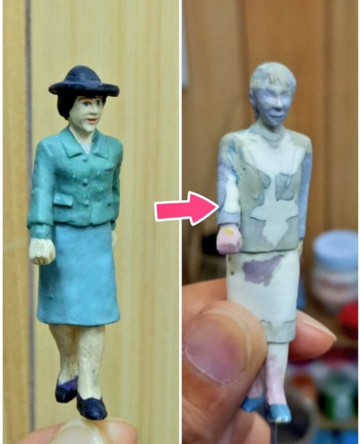 左の人形を作り直した結果が…