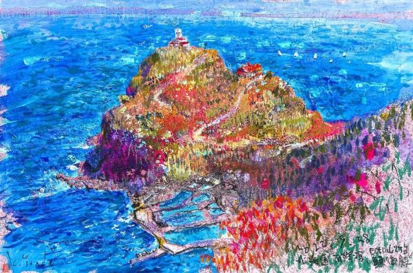 ドローイング作品『北海道・日和岬鰊御殿』