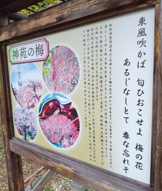 菅原道真が詠んだ和歌でよく知られているのが「東風吹かば」です。最後の句が「春な忘れそ」と「春を忘るな」の二つ伝えられています＝東京都