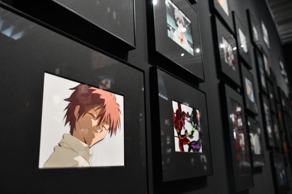 展示されたセル画©カラー／Project Eva.©カラー／EVA製作委員会©カラー