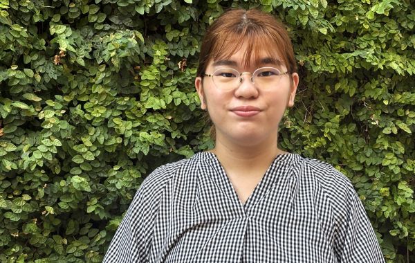 大学生になった但馬さん。周産期心理士をめざして学んでいます