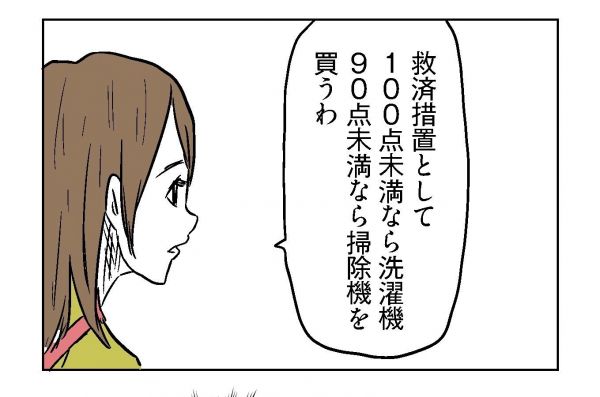小山コータローさん（@MG_kotaro）の４コマ漫画「100点」