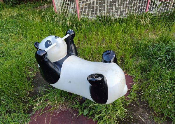 上祖師谷の公園にいる「パンダ」