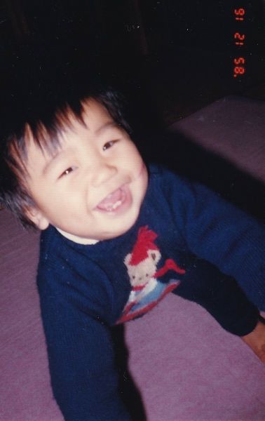 1歳の誕生日前日の杉本憲男さん