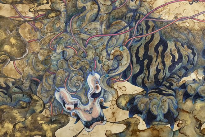 Oka Yukaさんが描いた妖怪「鵼（ぬえ）」