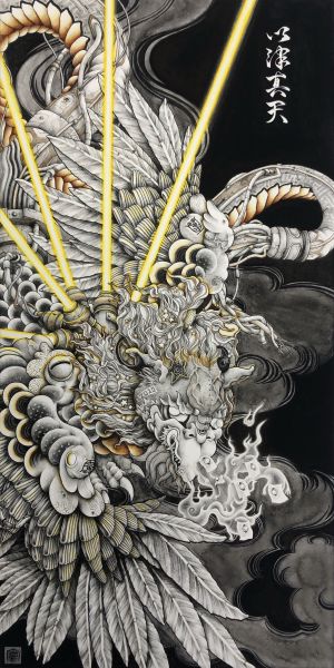 Oka Yukaさんが描いた怪鳥「以津真天（いつまで）」