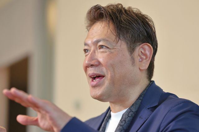 俳優の別所哲也さん＝東京都中央区、吉本美奈子撮影