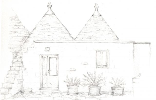 イタリアでのスケッチ＝吉田麻乃さん提供