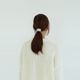 metallic round hair barrette